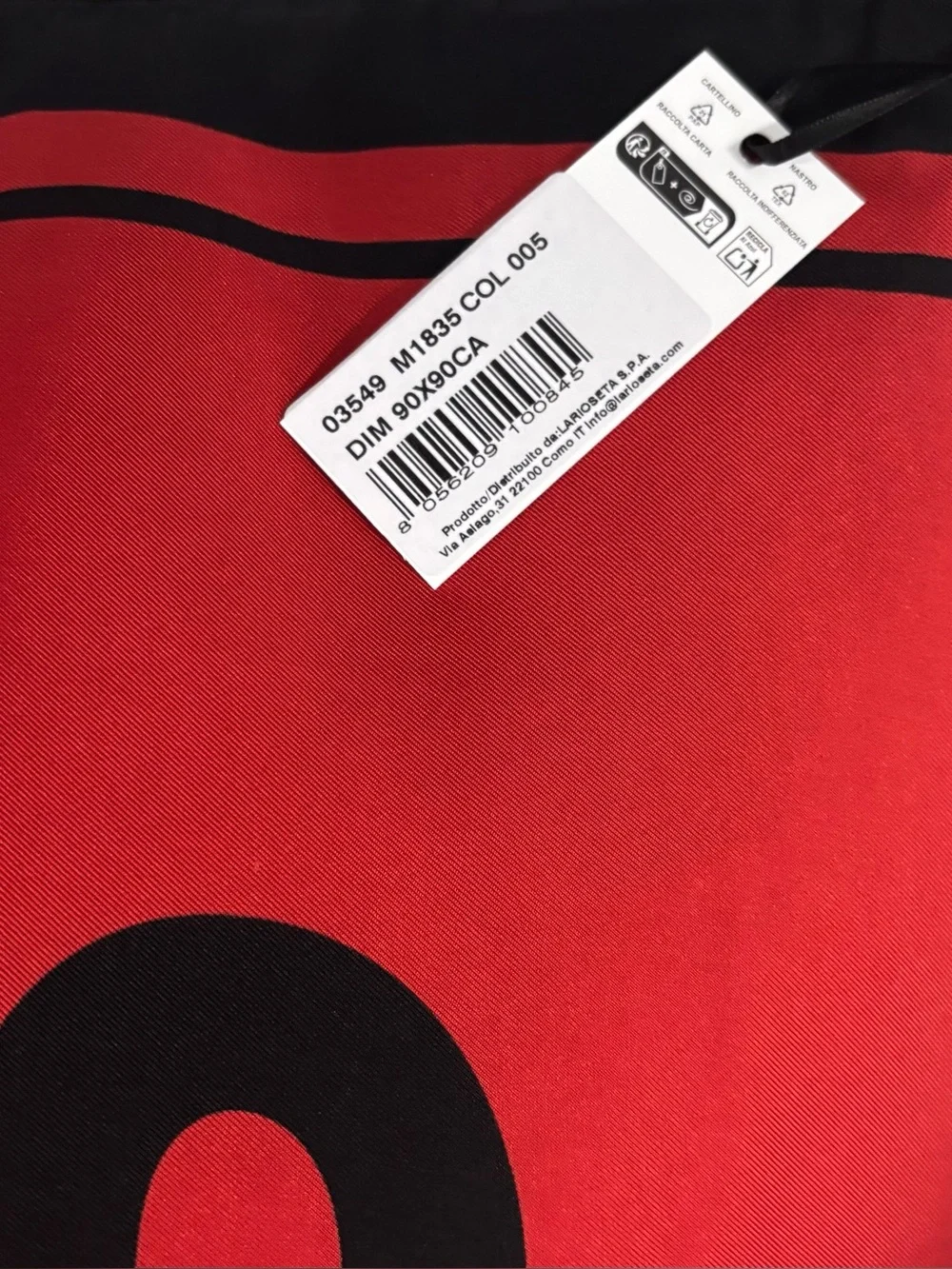 MOSCHINO Couture Silk Logo Scarf